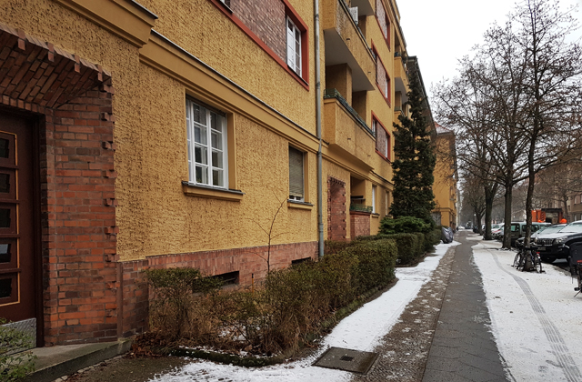Hausfassade der Sansibarstraße